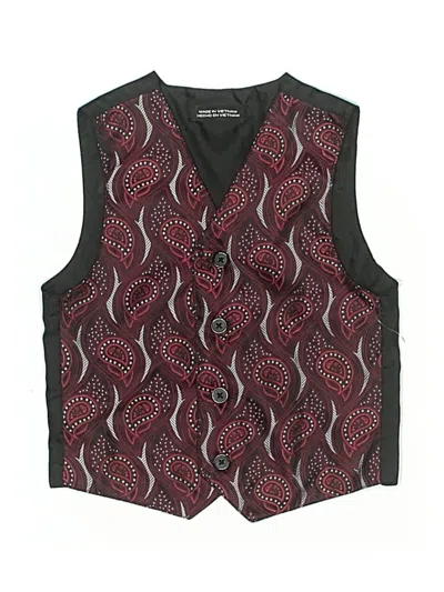 Pre-owned Unbranded Kids' Vest In Burgundy
