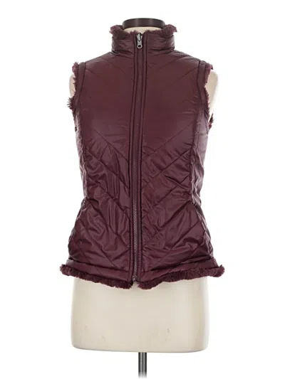 Pre-owned Unbranded Vest In Burgundy