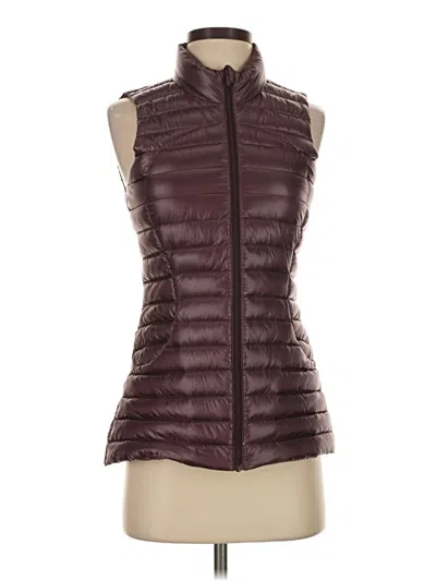 Pre-owned Unbranded Vest In Burgundy
