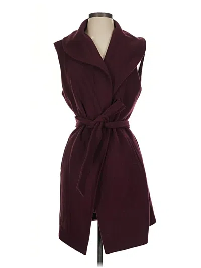 Pre-owned Unbranded Vest In Burgundy