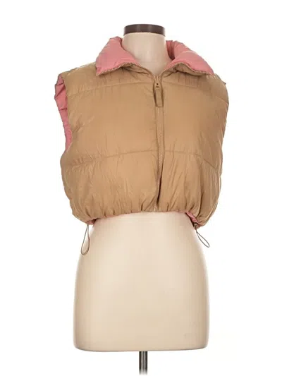 Pre-owned Unbranded Vest In Tan