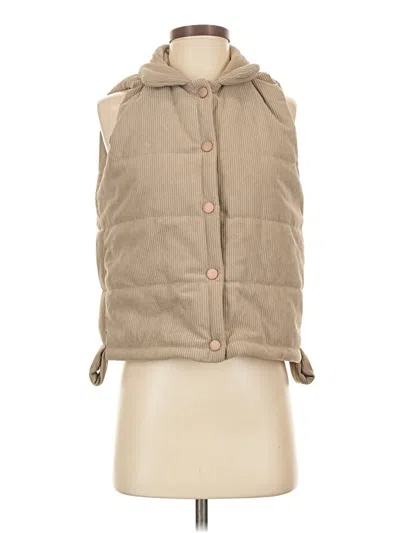 Pre-owned Unbranded Vest In Tan
