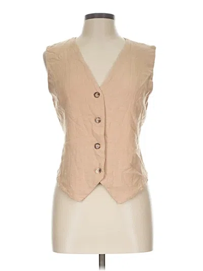 Pre-owned Unbranded Vest In Tan