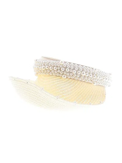 Pre-owned Unbranded Visor In Ivory
