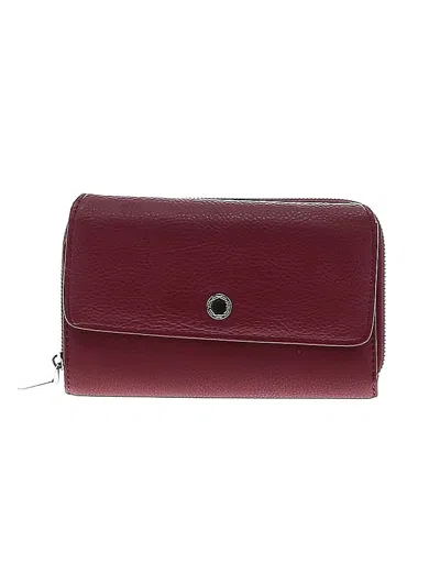 Pre-owned Unbranded Wallet In Burgundy