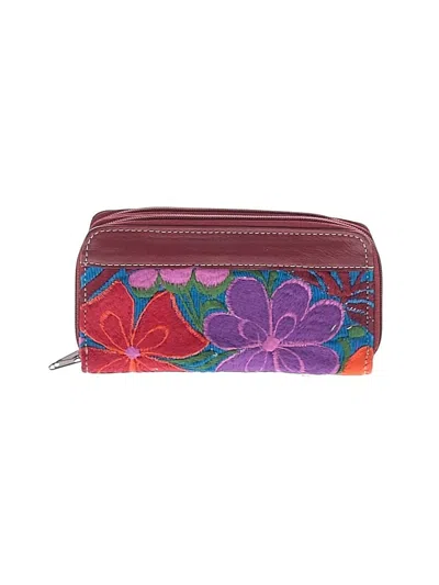 Pre-owned Unbranded Wallet In Burgundy