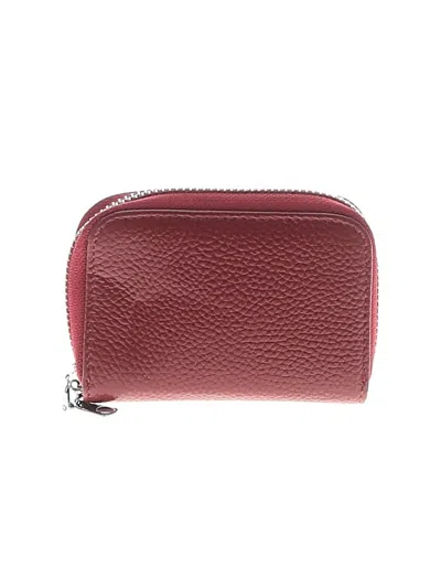 Pre-owned Unbranded Wallet In Burgundy