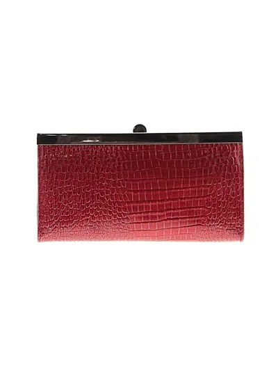 Pre-owned Unbranded Wallet In Burgundy