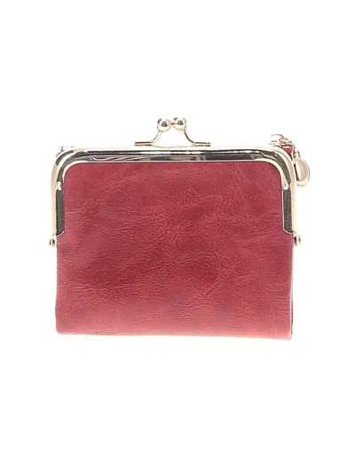 Pre-owned Unbranded Wallet In Burgundy