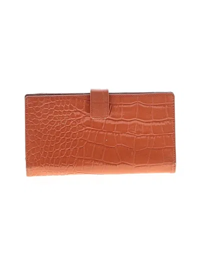 Pre-owned Unbranded Wallet In Orange