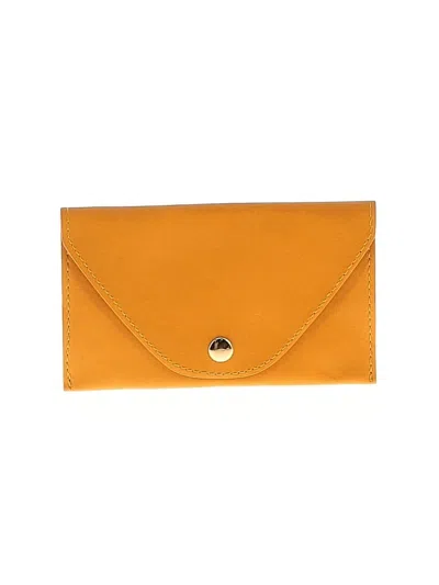 Pre-owned Unbranded Wallet In Orange