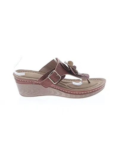 Pre-owned Unbranded Wedges In Brown