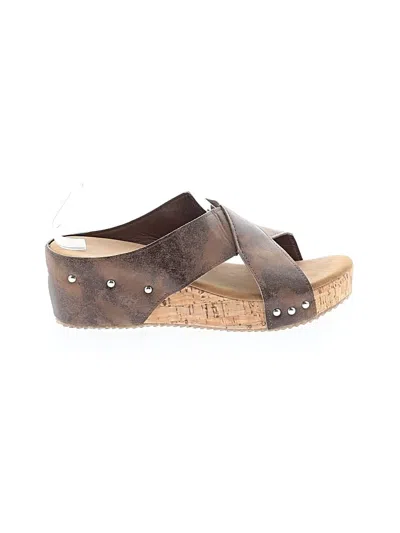 Pre-owned Unbranded Wedges In Brown