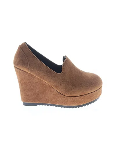 Pre-owned Unbranded Wedges In Brown