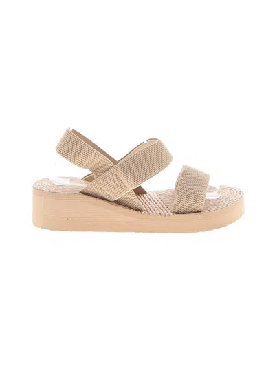 Pre-owned Unbranded Wedges In Tan