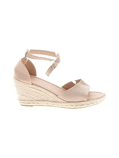 Pre-owned Unbranded Wedges In Tan