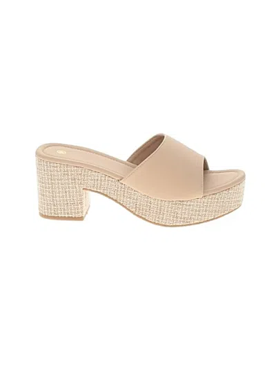 Pre-owned Unbranded Wedges In Tan