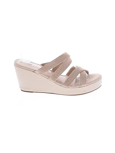 Pre-owned Unbranded Wedges In Tan