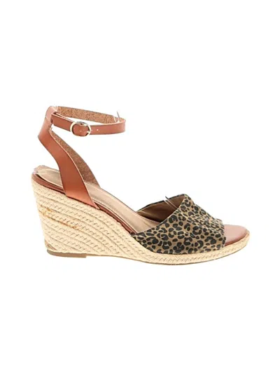 Pre-owned Unbranded Wedges In Tan