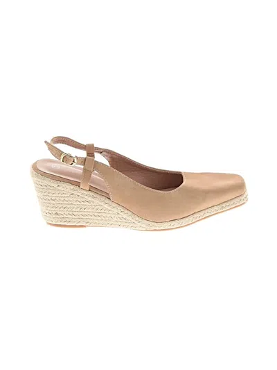 Pre-owned Unbranded Wedges In Tan