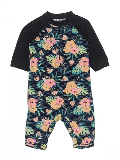 Pre-owned Unbranded Kids' Wetsuit In Black