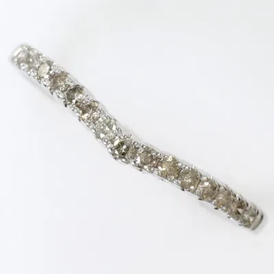 Pre-owned Unbranded White Gold White Gold (10k) Band Ring ()
