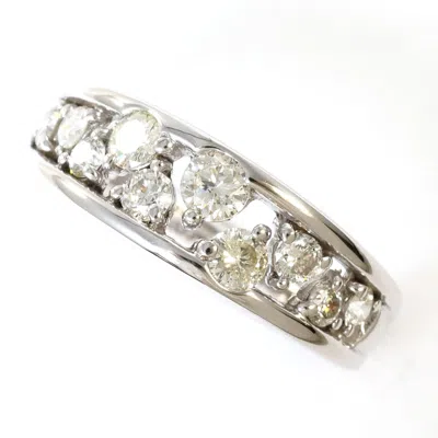 Pre-owned Unbranded White Gold White Gold (18k) Band Ring ()