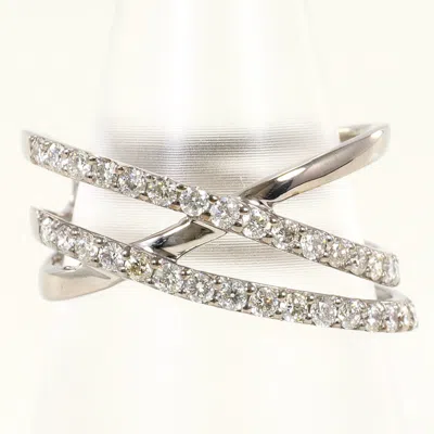 Pre-owned Unbranded White Gold White Gold (18k) Band Ring ()