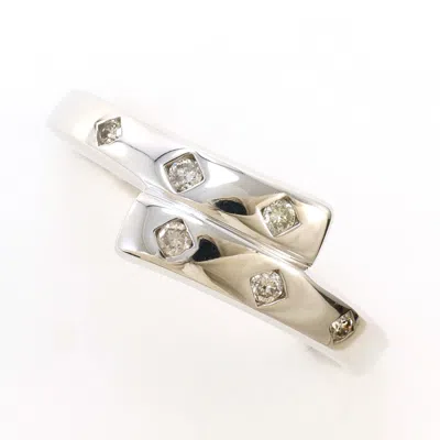 Pre-owned Unbranded White Gold White Gold (18k) Band Ring ()