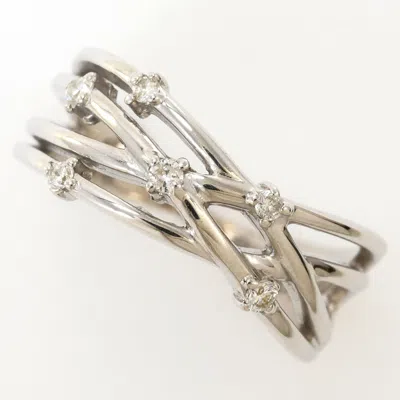 Pre-owned Unbranded White Gold White Gold (18k) Band Ring ()