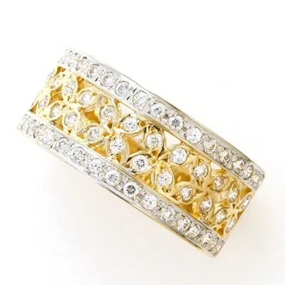 Pre-owned Unbranded White Gold Yellow Gold White Gold (14k) Yellow Gold (14k) Band Ring () In White Gold, Yellow Gold
