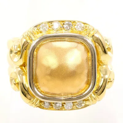 Pre-owned Unbranded White Gold Yellow Gold Yellow Gold (18k) White Gold (18k) Band Ring () In White Gold, Yellow Gold