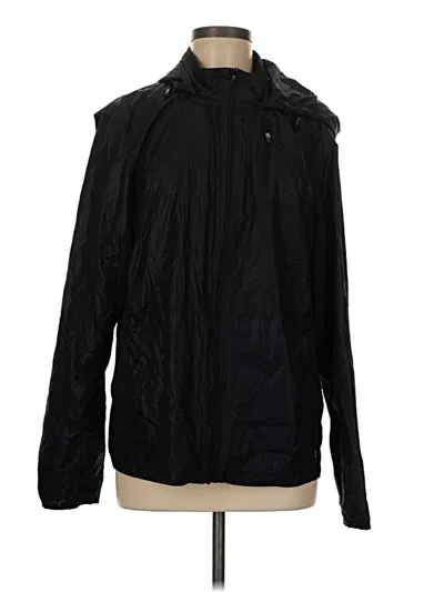 Pre-owned Unbranded Windbreaker Jacket In Black