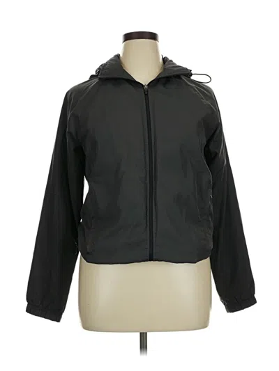 Pre-owned Unbranded Windbreaker Jacket In Black