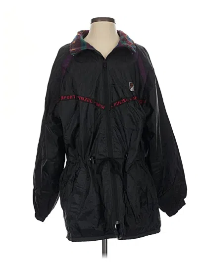 Pre-owned Unbranded Windbreaker Jacket In Black