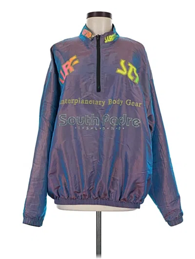 Pre-owned Unbranded Windbreaker Jacket In Blue