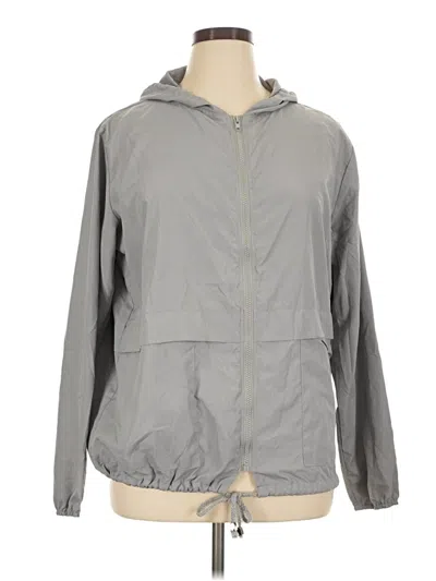 Pre-owned Unbranded Windbreaker Jacket In Gray
