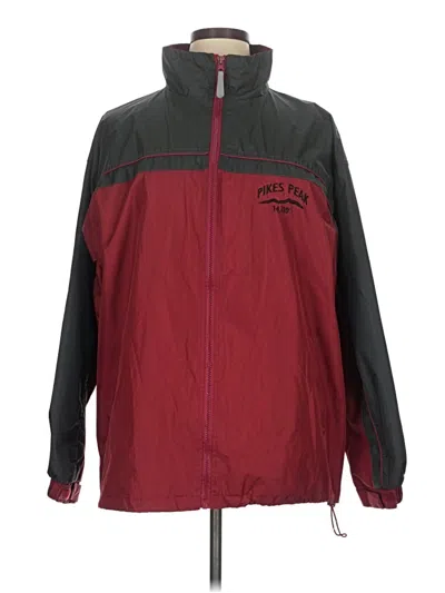 Pre-owned Unbranded Windbreaker Jacket In Red