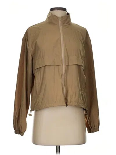 Pre-owned Unbranded Windbreaker Jacket In Tan
