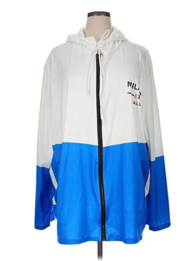 Pre-owned Unbranded Windbreaker Jacket In White