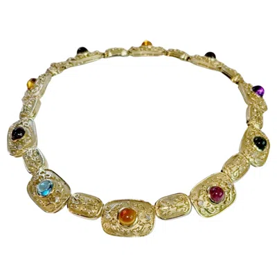 Pre-owned Unbranded Women Necklace 14k Gold In Multi