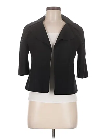 Pre-owned Unbranded Wool Blazer Jacket In Black