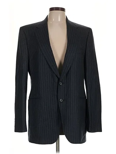 Pre-owned Unbranded Wool Blazer Jacket In Blue