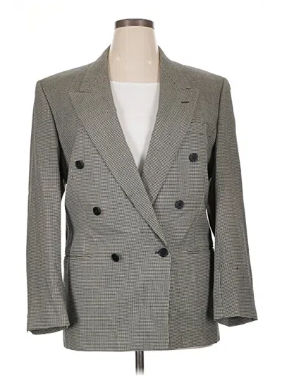 Pre-owned Unbranded Wool Blazer Jacket In Gray