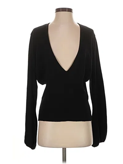 Pre-owned Unbranded Wool Cardigan Sweater In Black