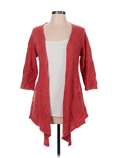 Pre-owned Unbranded Wool Cardigan Sweater In Red