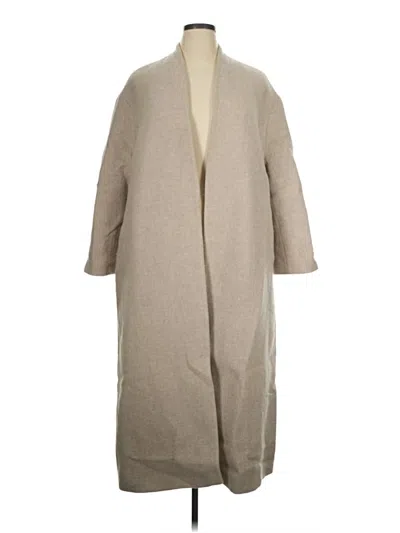 Pre-owned Unbranded Wool Coat In Tan