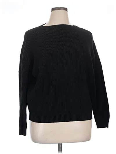 Pre-owned Unbranded Wool Pullover Sweater In Black