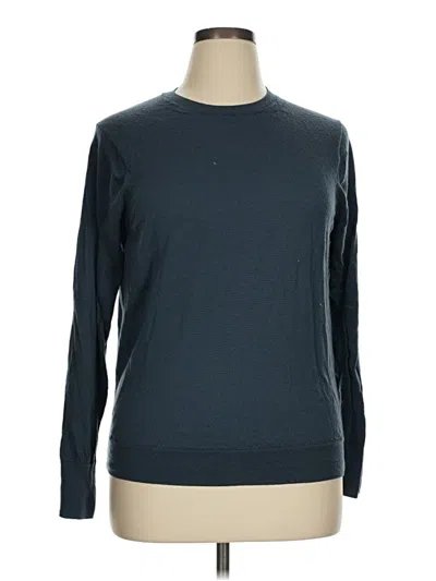 Pre-owned Unbranded Wool Pullover Sweater In Blue