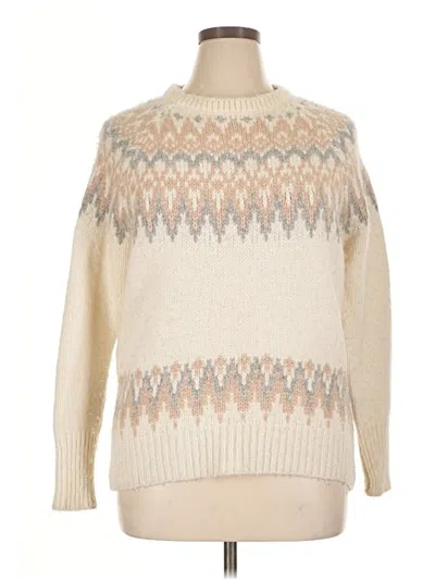 Pre-owned Unbranded Wool Pullover Sweater In Ivory